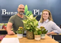 Het marketing team van Bunnik Plants Barry Scholting en Sasha Janssen zorgden ervoor dat alles er tip top uitzag op de stand.